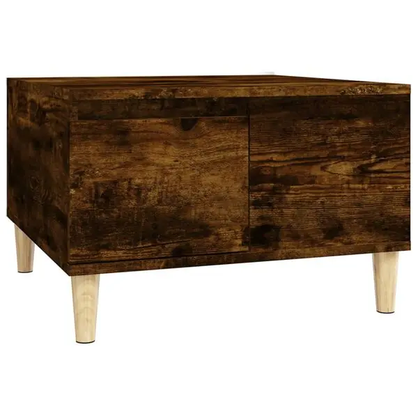 vidaXL Soffbord rökfärgad ek 55x55x36,5 cm konstruerat trä Handla nu
