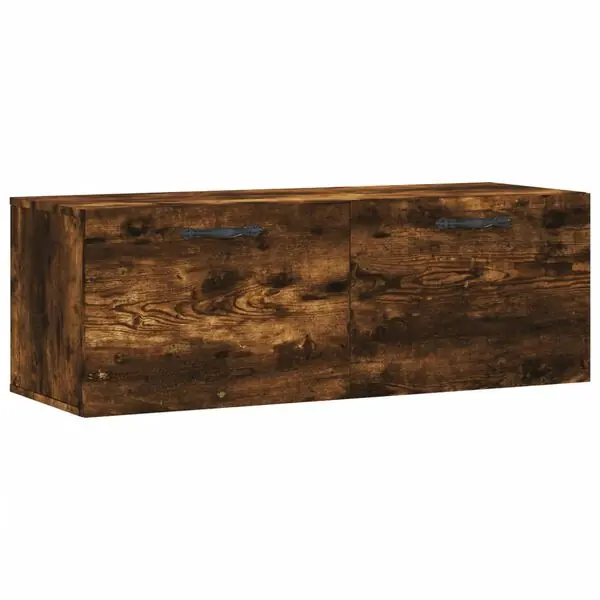 vidaXL Väggskåp rökfärgad ek 100x36,5x35 cm konstruerat trä Snabb frakt