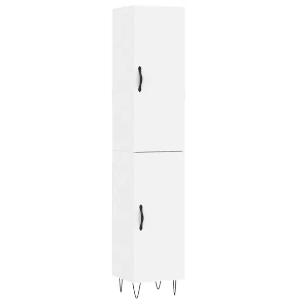 Kundfavorit vidaXL Högskåp vit 34,5x34x180 cm konstruerat trä