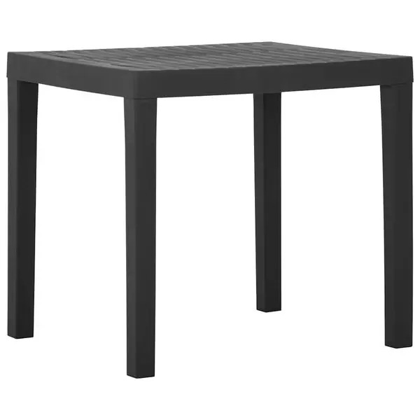 Premium vidaXL Trädgårdsbord grå 79x65x72 cm plast