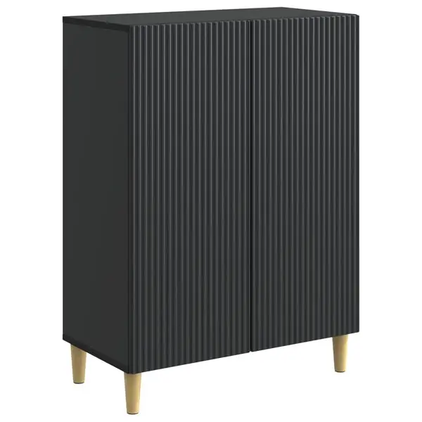 Fynd vidaXL Sideboard Svart 66 x 34,5 x 90 cm Konstruerat trä