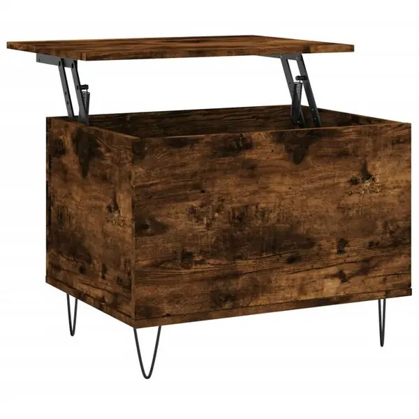 vidaXL Soffbord rökfärgad ek 60x44,5x45 cm konstruerat trä Extra rabatt