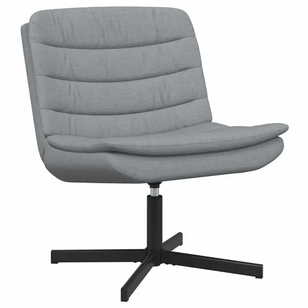Fri frakt vidaXL Skrivstol Ljusgrå 63 x 75 x 76 cm tyg
