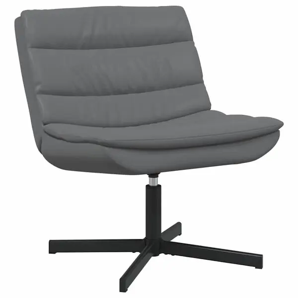 vidaXL Skrivstol Grå 63 x 75 x 76 cm PU Säker betalning