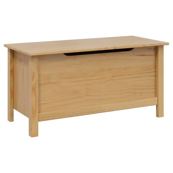 Lägg i varukorgen vidaXL Förvaringslåda HILL Honung brun 90 x 40 x 45 cm Massivt furu