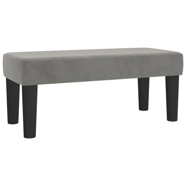Snabb frakt vidaXL Bänk ljusgrå 70x30x30 cm sammet