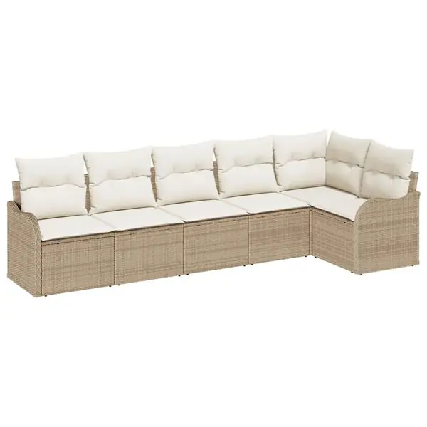 vidaXL Trädgårdsoffset Beige konstrotting Fynd