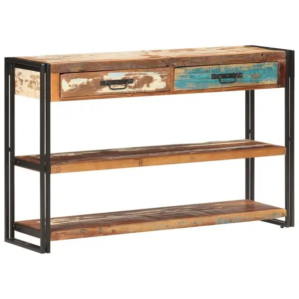 vidaXL Skänk 120x30x75 cm massivt återvunnet trä Expressleverans