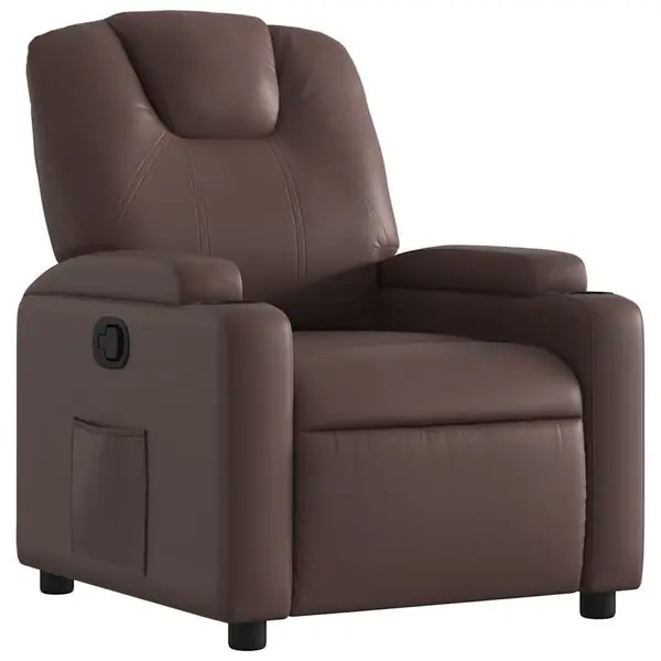 vidaXL Reclinerfåtölj brun konstläder Nyhet