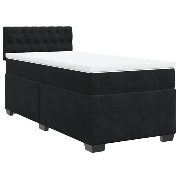 Beställ nu vidaXL Ramsäng med madrass svart 80x200 cm sammet