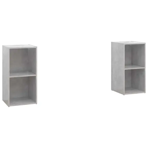 Utförsäljning vidaXL TV-skåp 2 st betonggrå 72x35x36,5 cm konstruerat trä