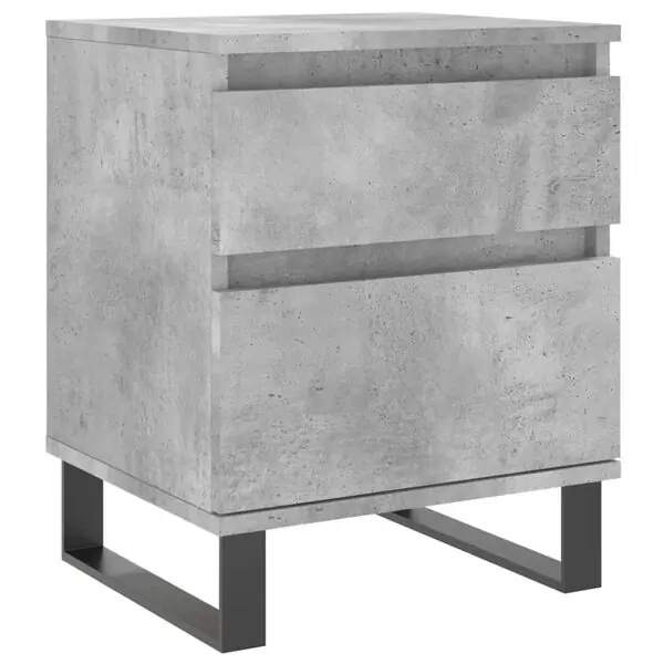 vidaXL Sängbord betonggrå 40x35x50 cm konstruerat trä Endast idag