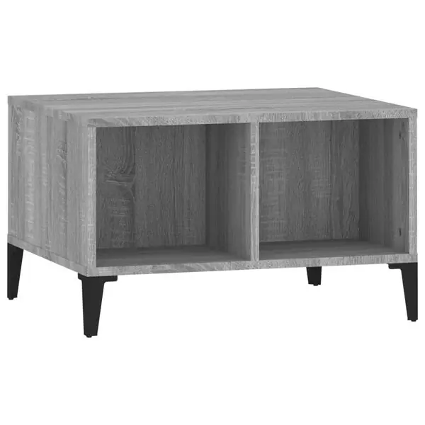 vidaXL Soffbord grå sonoma 60x50x36,5 cm konstruerat trä Populär