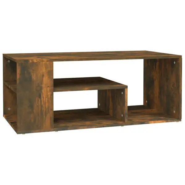 vidaXL Soffbord rökfärgad ek 100x50x40 cm konstruerat trä Billig