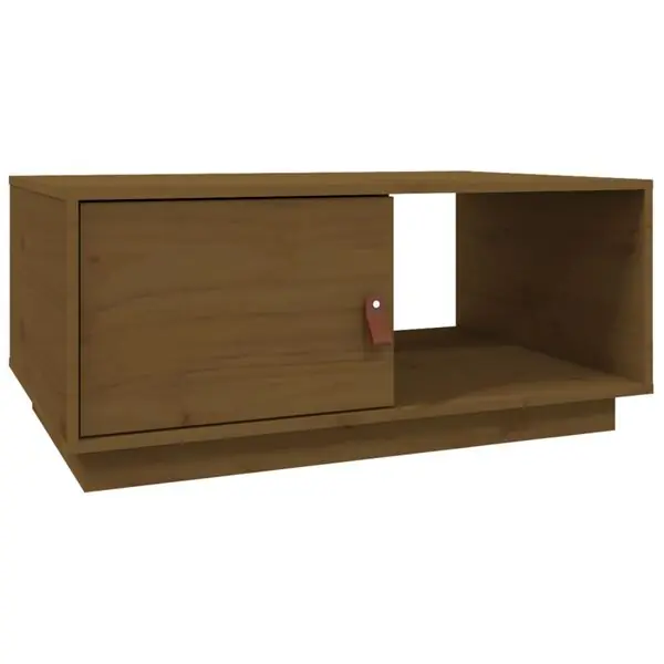 vidaXL Soffbord honungsbrun 80x50x35,5 cm massiv furu Outlet