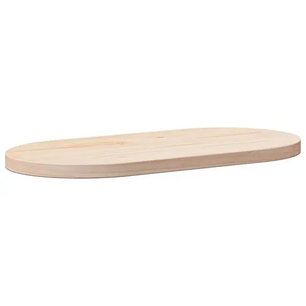 vidaXL Bordsskiva 60x30x2,5 cm massivt trä furu oval Outlet