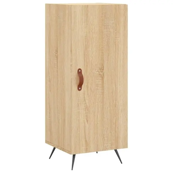 vidaXL Skänk sonoma-ek 34,5x34x90 cm konstruerat trä Expressleverans