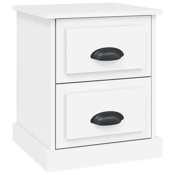 Reapris vidaXL Sängbord vit 39x39x47,5 cm konstruerat trä