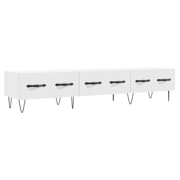 risnedsättning vidaXL Tv-bänk vit 150x36x30 cm konstruerat trä