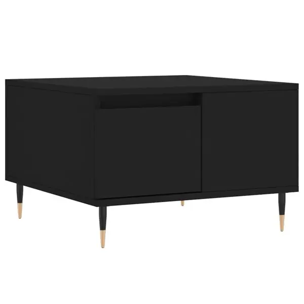vidaXL Soffbord svart 55x55x36,5 cm konstruerat trä Rabatt