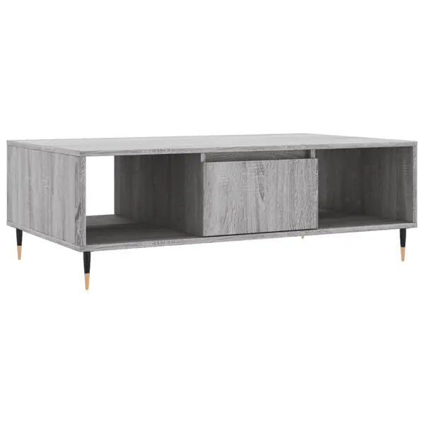 vidaXL Soffbord grå sonoma 104x60x35 cm konstruerat trä Outlet