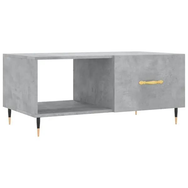 risnedsättning vidaXL Soffbord betonggrå 90x50x40 cm konstruerat trä