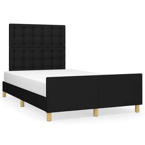 vidaXL sängram utan madrass svart 120x190 cm tyg Endast idag