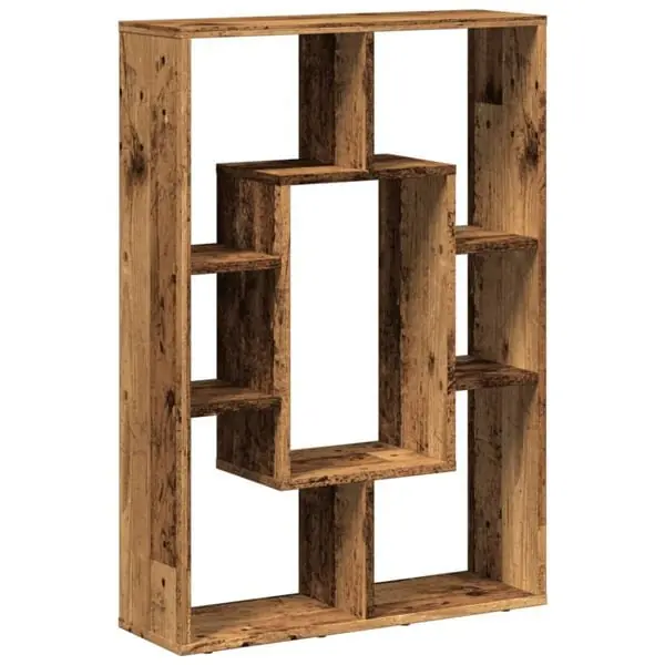 Fynd vidaXL Bokhylla åldrat trä 63x20x90 cm konstruerat trä