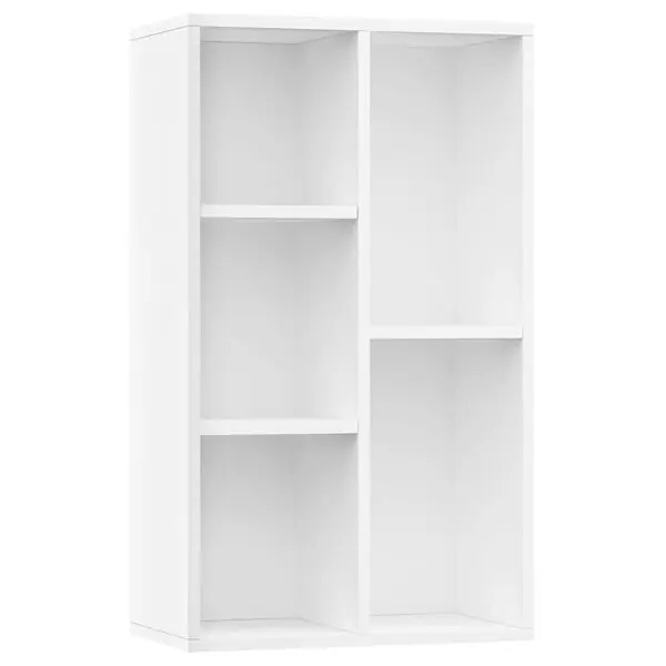 Begränsat erbjudande vidaXL Bokhylla/skänk vit 50x25x80 cm konstruerat trä