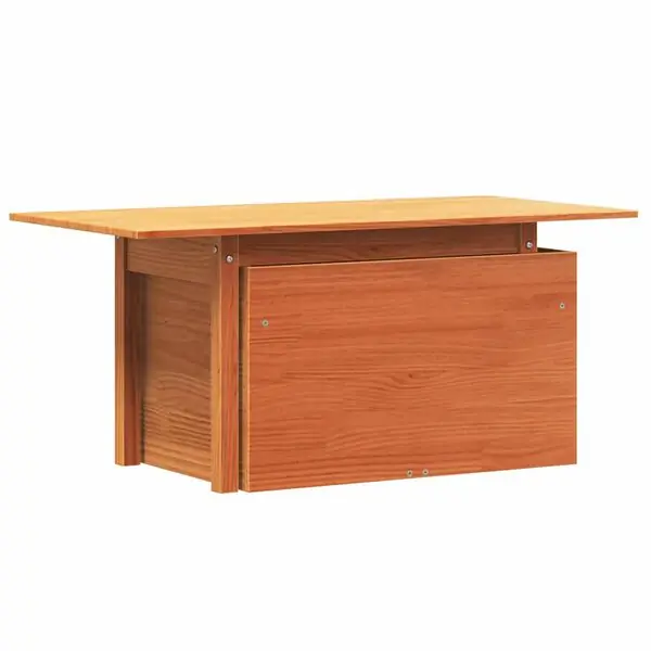 Rea vidaXL Trädgårdsbord vaxbrun 100x50x75 cm massiv furu