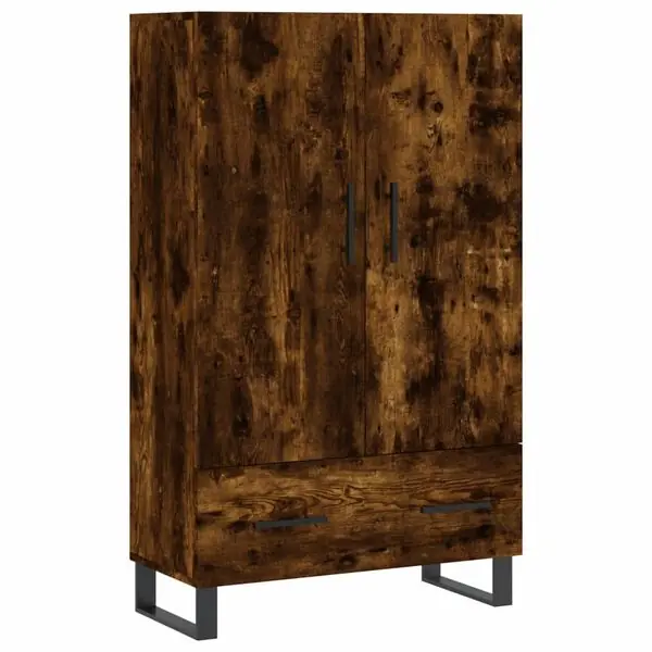 I lager vidaXL Högskåp rökfärgad ek 69,5x31x115 cm konstruerat trä