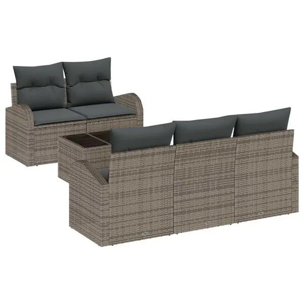 vidaXL Trädgårdsoffset Grå 55 x 55 x 37 cm konstrotting Säker betalning