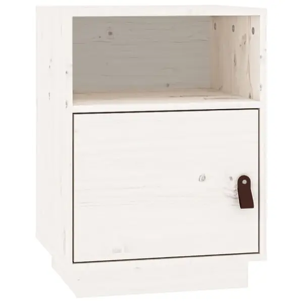 Extra rabatt vidaXL Sängbord vit 40x34x55 cm massiv furu