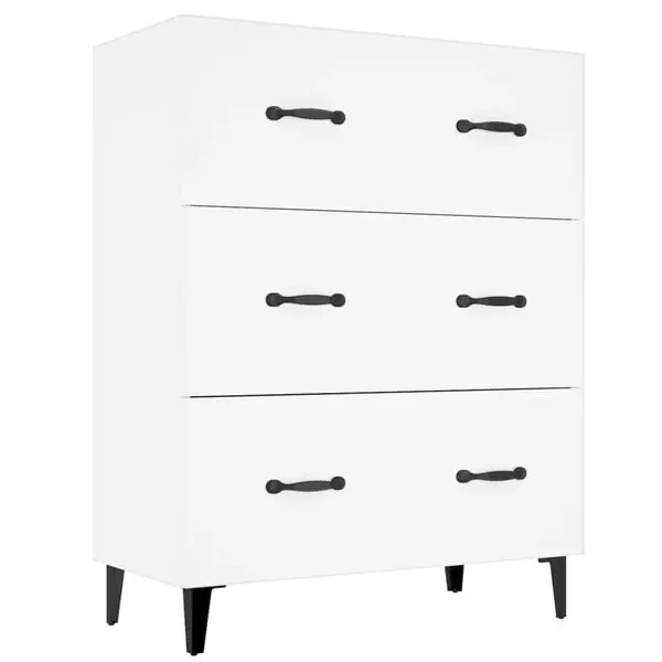 Billigare vidaXL Skåp vit 69,5x34x90 cm konstruerat trä