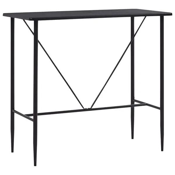 Endast idag vidaXL Barbord svart 120x60x110 cm MDF