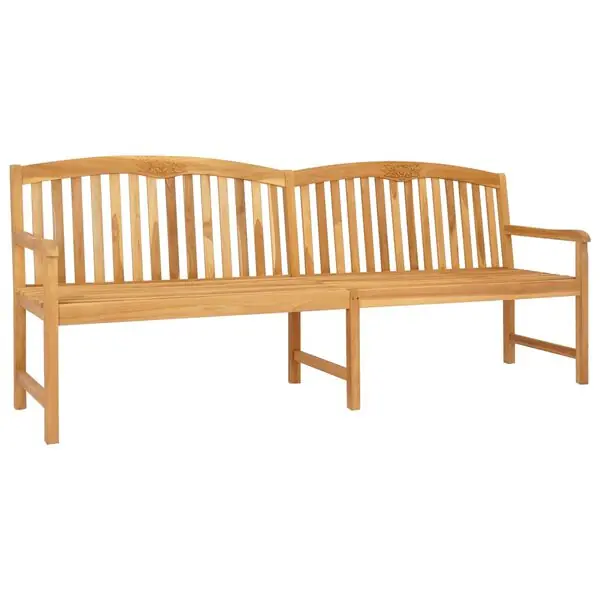 I lager vidaXL Handsnidad Rosabänk Naturlig 150 x 60 x 90 cm Massivt teakträ