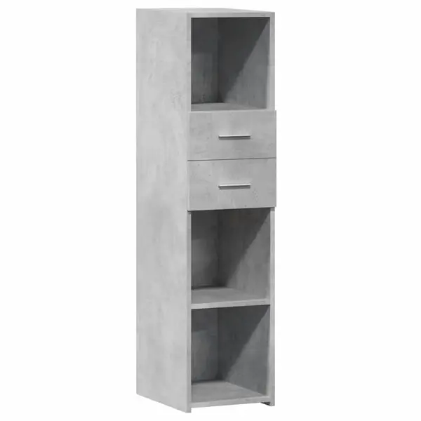 vidaXL Högskåp betonggrå 30x42,5x124 cm konstruerat trä Köp online