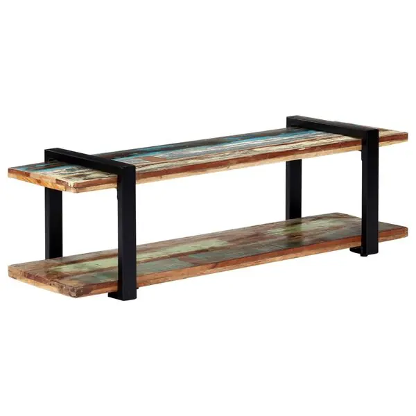 vidaXL TV-bänk 130x40x40 cm massivt återvunnet trä Lägg i varukorgen