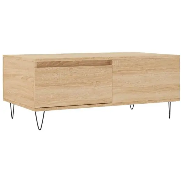 vidaXL Soffbord sonoma-ek 90x50x36,5 cm konstruerat trä Populär