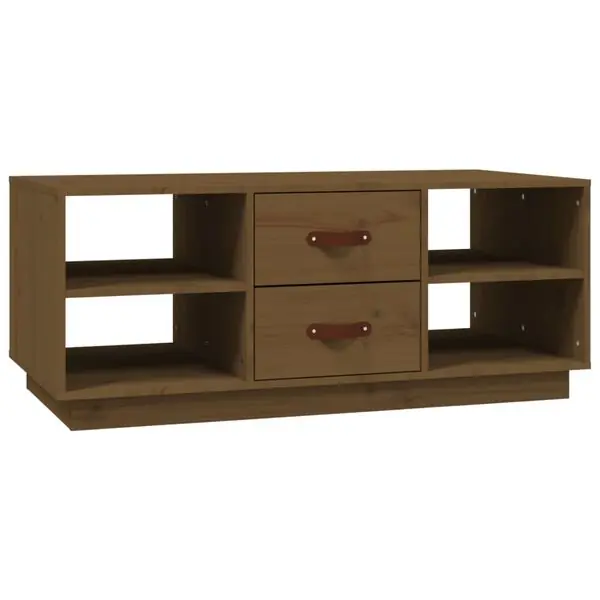 vidaXL Soffbord honungsbrun 100x50x41 cm massiv furu Köp nu