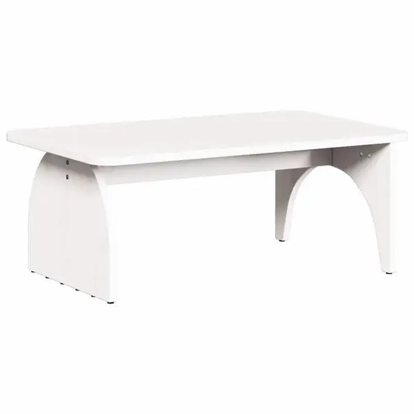 vidaXL Kaffeebord Vit 80 x 50 x 31 cm Massiv furu Billig