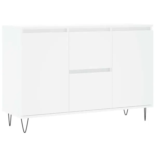 Billigare vidaXL Skänk vit 101,5x35x70 cm konstruerat trä