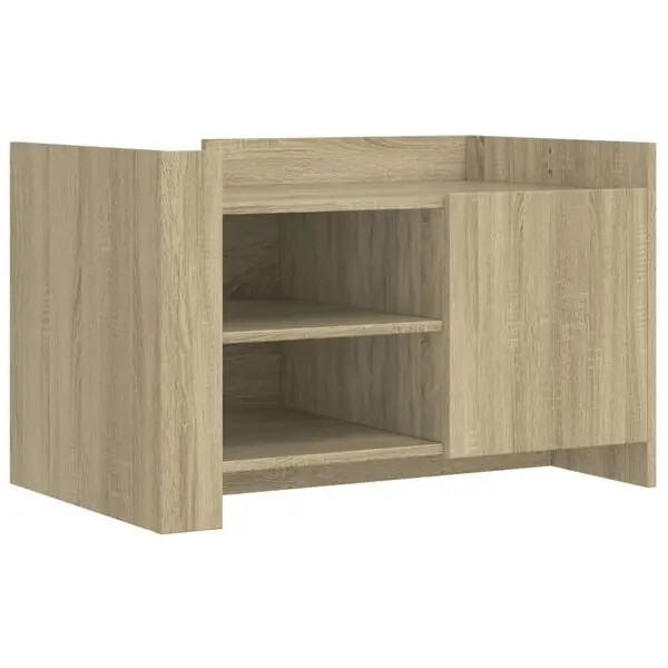 Reapris vidaXL Soffbord sonoma-ek 80x50x50 cm konstruerat trä