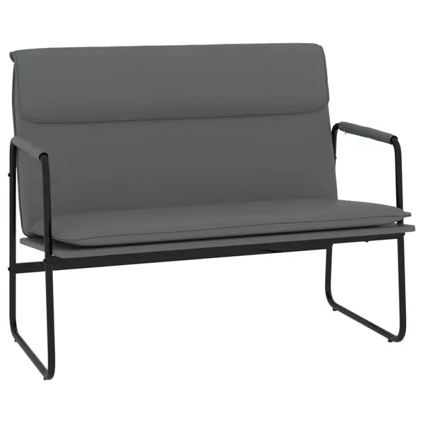 Fynd vidaXL Bänk grå 100x64x80 cm konstläder