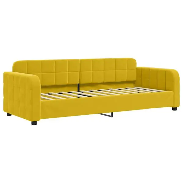 vidaXL Dagbädd gul 80x200 cm sammet Populärt val