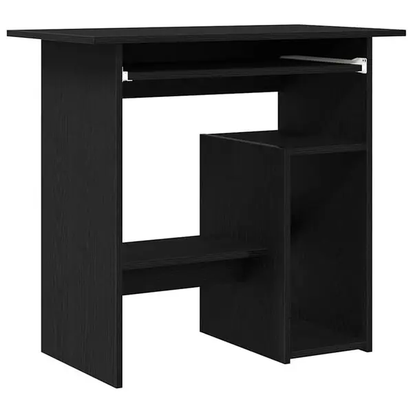 Populär vidaXL Skrivbord svart ek 80x45x74 cm konstruerat trä