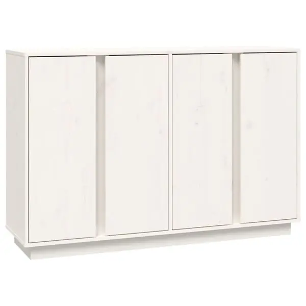 Rea vidaXL Skänk vit 120x35x80 cm massiv furu