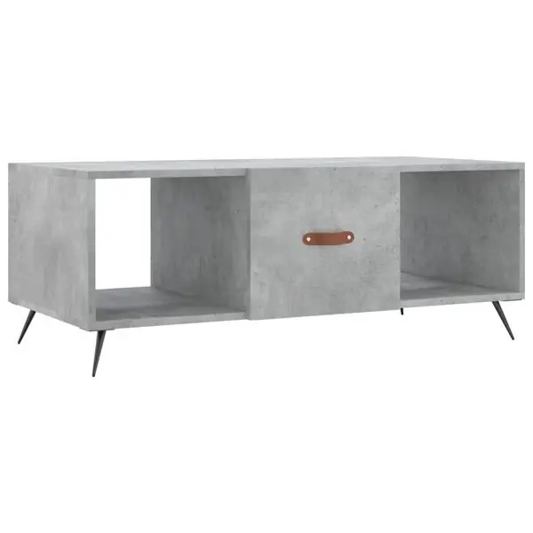 vidaXL Soffbord betonggrå 102x50x40 cm konstruerat trä Sista chansen