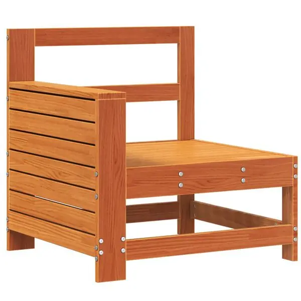 Populärt val vidaXL Trädgårdssoffa vaxbrun 69x62x70,5 cm massiv furu