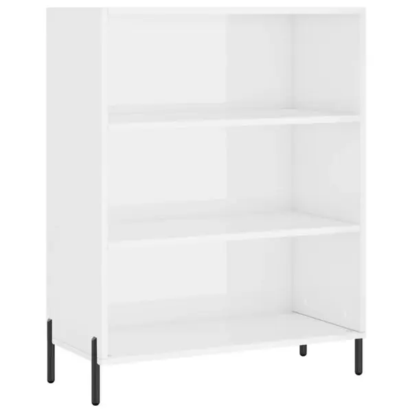 Rea vidaXL Bokhylla vit 69,5x32,5x90 cm konstruerat trä